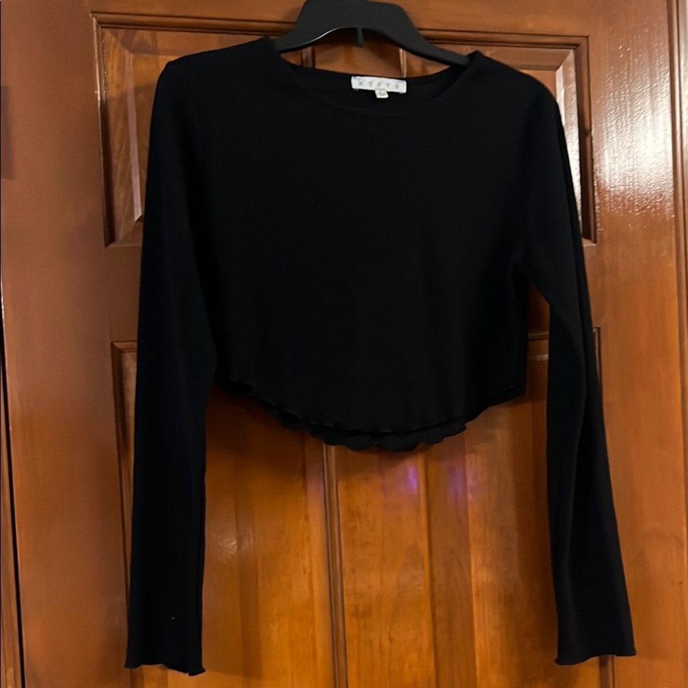 Hyfve L Black Ribbed Top